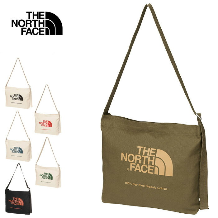 THE NORTH FACE ザ ノースフェイス NM82387 ORGANIC COTTON MUSETTE オーガニックコットンミュゼット バッグ ショルダー サコッシュ 小型 ポーチ エコ 肩掛け アウトドア メンズ レディース 6カラー 国内正規 2024SS