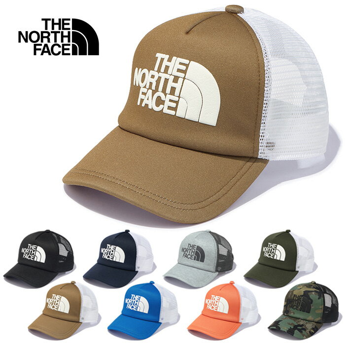 THE NORTH FACE ザ ノースフェイス NN02335 LOGO MESH CAP ロゴメッシュキャップ トラッカー ベースボール カモ 迷彩 日よけ 定番 キャップ ハット 帽子 アウトドア スポーツ メンズ レディース ユニセックス 8カラー 国内正規 2023SS