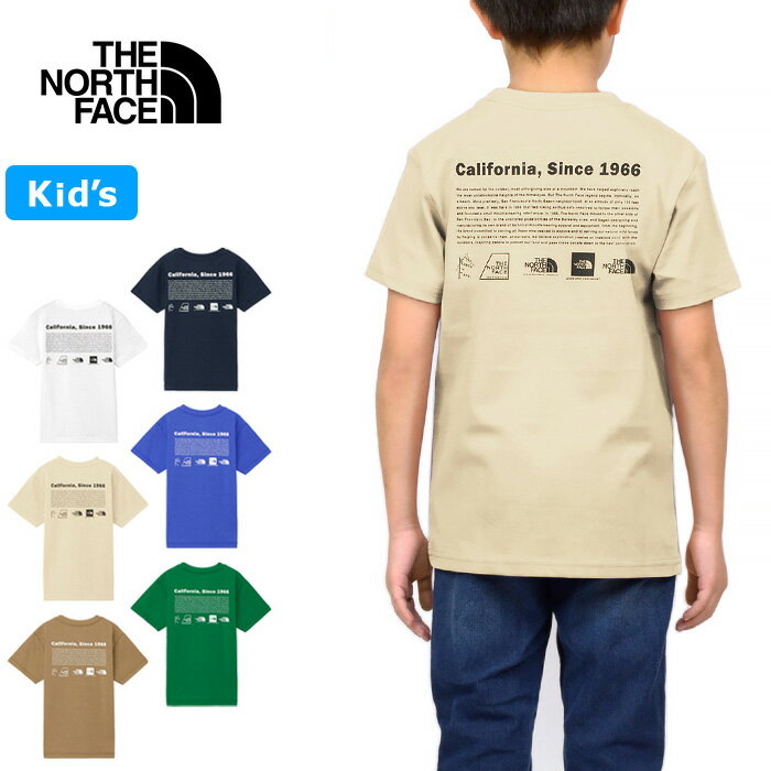 THE NORTH FACE ザ ノースフェイス NTJ32356 S/S HISTORICAL LOGO TEE(キッズ) ショートスリーブヒストリカルロゴティー Tシャツ 100cm～150cm UVカット 速乾 半袖 アウトドア ジュニア ボーイズ ガールズ 男の子 女の子 子供服 6カラー 国内正規 2024SS