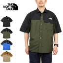 ノースフェイス THE NORTH FACE ザ ノースフェイス NR22331 S/S NUPTSE SHIRT ショートスリーブヌプシシャツ ナイロン シャツ ボックスフィット 撥水 速乾 半袖 トップス アウトドア メンズ レディース 4カラー 国内正規 2024SS