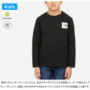 THE NORTH FACE ザ ノースフェイス NTJ32357 L/S SMALL SQUARE LOGO TEE(キッズ) ロングスリーブスモールスクエアロゴティー Tシャツ 100cm～150cm ロンT UVカット 速乾 長袖 アウトドア ジュニア 男の子 女の子 子供服 5カラー 国内正規 2024SS