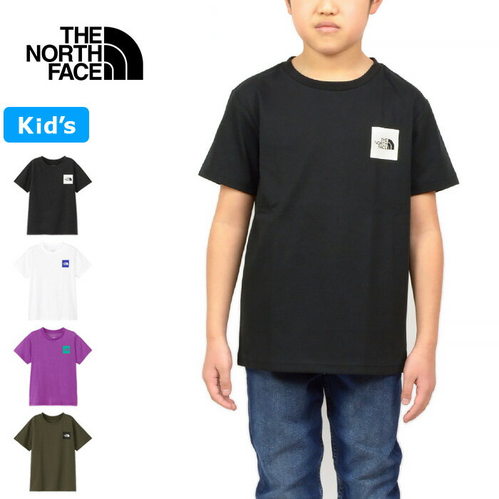 THE NORTH FACE ザ ノースフェイス NTJ32358 S/S SMALL SQUARE LOGO TEE(キッズ) ショートスリーブスモールスクエアロゴティー Tシャツ 100cm～150cm UVカット 半袖 アウトドア ジュニア ボーイズ ガールズ 男の子 女の子 子供服 5カラー 国内正規 2024SS