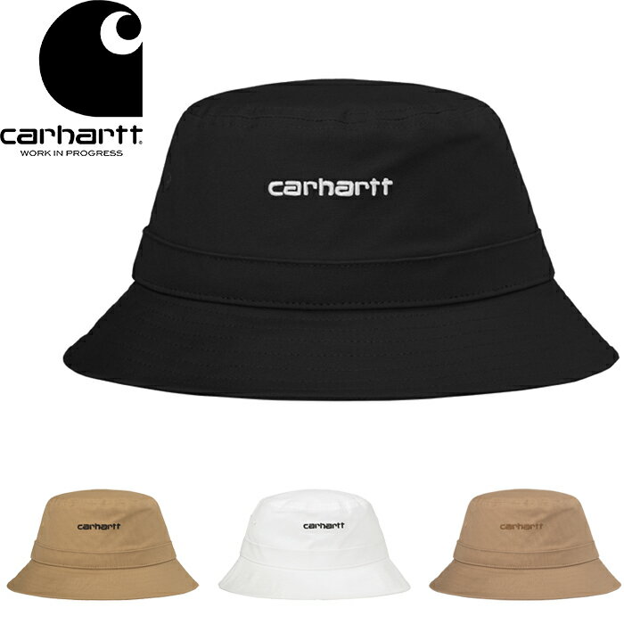 カーハート  帽子 メンズ Carhartt WIP カーハート WIP I029937 SCRIPT BUCKET HAT スクリプト バケット ハット 帽子 コットン キャンバス ワーク インプログレス スケート ストリート アメカジ 刺繍 メンズ レディース 4カラー 国内正規