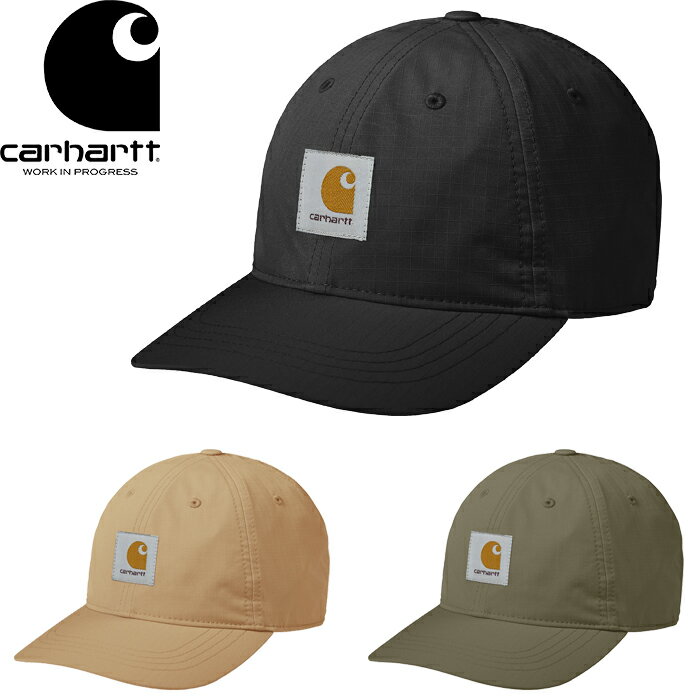 カーハート  帽子 メンズ Carhartt WIP カーハート WIP I030646 MONTANA CAP モンタナ キャップ スクエアラベル リップストップ カーブバイザー ローキャップ 6パネル ストラップバック 帽子 ストリート アウトドア ワーク イン プログレス メンズ レディース 3カラー 国内正規