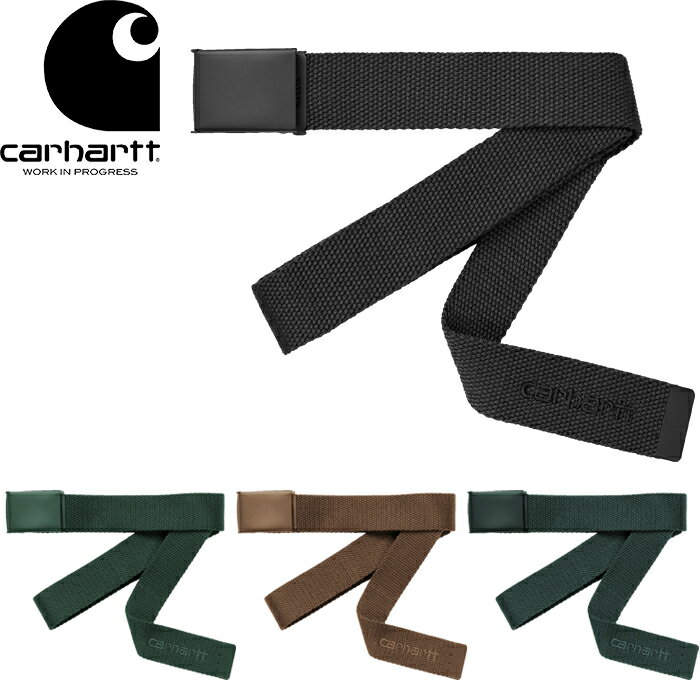 Carhartt WIP カーハート WIP I028401 SCRIPT BELT TONAL スクリプト ベルト トーナル ガチャベルト スクリプト ロゴ 刺繍 小物 雑貨 ストリート ミリタリー ワーク インプログレス メンズ レディース 4カラー 国内正規