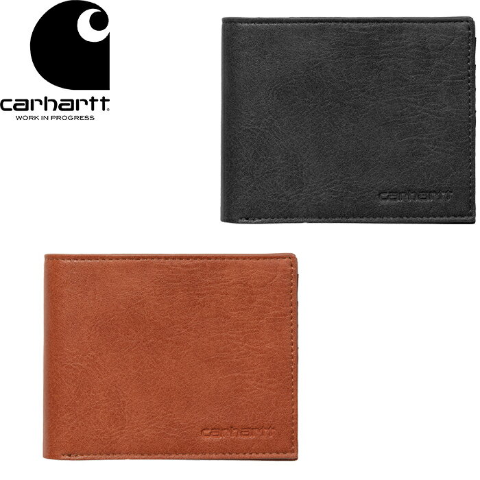 Carhartt WIP カーハート WIP I031600 CARD WALLET カード ウォレット 二つ折り 財布 札入れ ビルフォード カードケース パスケース ID入れ フェイクレザー ロゴ 雑貨 ストリート ワーク インプログレス スケート メンズ レディース 2カラー 国内正規