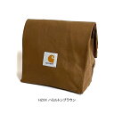 Carhartt WIP カーハート WIP I033286 LUNCH BAG ランチ バッグ ポーチ ポシェット ダック キャンバス 撥水 ワーク インプログレス スケート ストリート アメカジ メンズ レディース ハミルトンブラウン 国内正規 2024SS