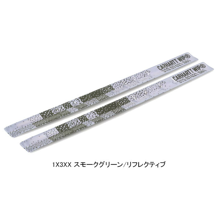 Carhartt WIP カーハートWIP I034918 TOUR REFLECTIVE STRAP ツアーリフレクティブストラップ リストバンド アンクルバンド 自転車 ワークインプログレス スケート ストリート メンズ レディース アクセサリー 雑貨 小物 スモークグリーン/リフレクティブ 国内正規 2025SS