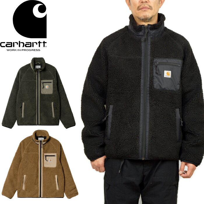 カーハート ボアジャケット メンズ Carhartt WIP カーハート WIP I025120"PRENTIS LINER"プレンティス ライナー ボア フリース ジャケット パイル フルジップ 裏地付き ナイロン モコモコ 保温 防寒 アウター ワーク ストリート メンズ レディース 3カラー 国内正規