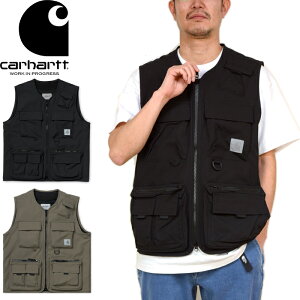 Carhartt WIP カーハート WIP I026023"ELMWOOD VEST"エルムウッド ベスト フィッシング ジャケット チョッキ ノースリーブ リフレクター 撥水 ストリート ワーク スケート アウトドア メンズ レディース 2カラー 国内正規