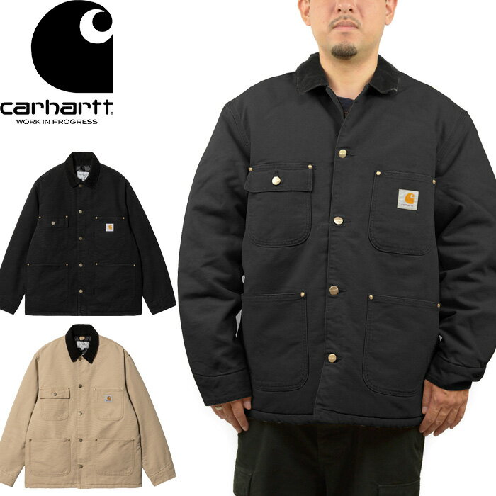 Carhartt WIP カーハート WIP I027357 OG CHORE COAT オリジナルチョアコート ジャケット カバーオール アウター ルーズフィット ダックジャケット キルティング スクエアラベル ワークインプログレス ストリート スケート メンズ レディース 2カラー 国内正規 2023AW