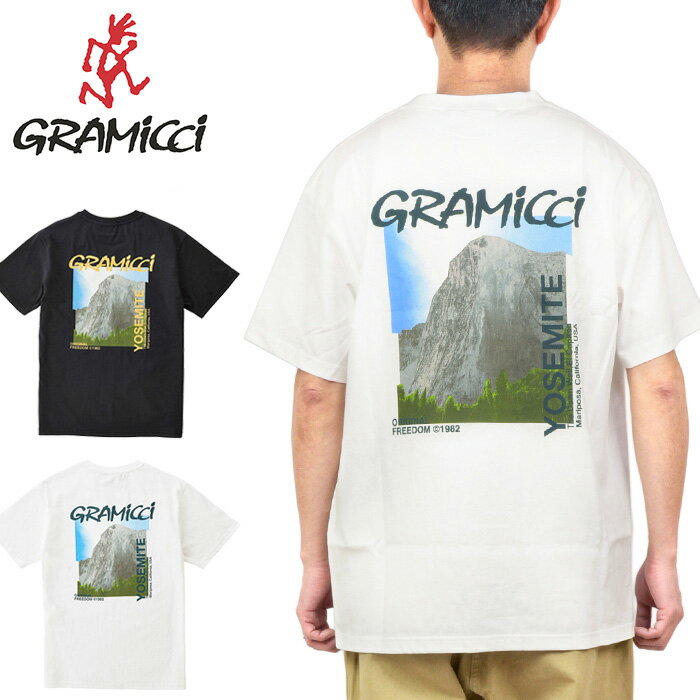 GRAMICCI グラミチ G2SU-T010 DAWN WALL TEE ドーンウォール Tシャツ オーガニックコットン ヨセミテ 国立公園 ハーフドーム バックプリント フォトT 写真 グラミッチ 半袖 トップス アウトドア メンズ レディース 2カラー 国内正規 半額 50%OFF