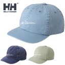 【SALE】HELLY HANSEN ヘリーハンセン HC92216 HH LOGO TL CAP HH ロゴ TL キャップ コットン カーブ バイザー ロー ベースボール ストラップ バック 帽子 アウトドア スポーツ ストリート メンズ レディース 3カラー 国内正規 2024SS 20%OFF