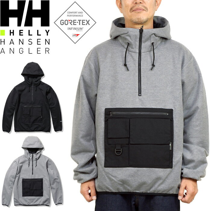 【SALE】HELLY HANSEN ヘリーハンセン HG12152"HHANGLER SOFTSHELL PARKA"HHアングラー ソフトシェル パーカー ジャケット GORE-TEX ゴアテックス スウェット アノラック フィッシング 釣り 防風 アウター アウトドア メンズ レディース 2カラー 国内正規 2021AW 10%OFF