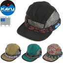 【SALE】KAVU カブー 118 TRAIL RUNNER トレイルランナー キャップ 19810331 ストラップ メッシュ キャンプ ジェット ポリエステル アメリカ製 軽量 速乾 通気 帽子 アウトドア スポーツ メンズ レディース 4カラー 国内正規 10%OFF