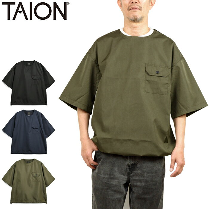 楽天LOWBROWTAION タイオン TAION-CS02NDML-1 MILITARY NON DOWN MILITARY HALF SLEEVE CUT SEW ミリタリーノンダウンハーフスリーブカットソー Tシャツ 半袖 撥水 アメカジ アウトドア キャンプ 体温 メンズ レディース 3カラー 国内正規 2025SS
