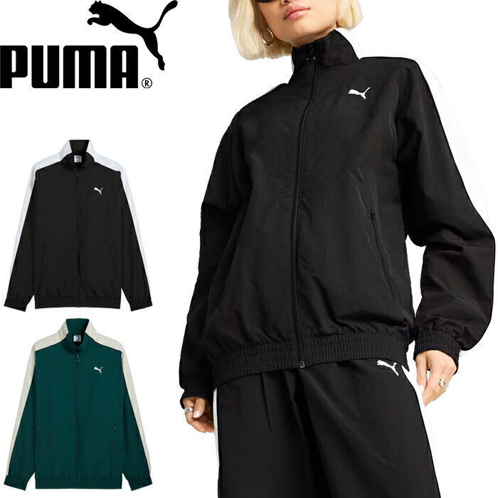 Rakuten - 【SALE】PUMA プーマ 631876 T7 OVERSIZED TRACK JACKET WV T7オーバーサイズドトラックジャケットウーブン ナイロン ジャージ ジャケット トップス リラックスフィット ジップアップ スタンドネック メンズ レディース 2カラー 国内正規 2025AW 10%OFF