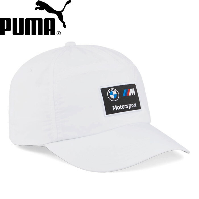 【SALE】PUMA プーマ 025206 BMW M MOTORSPORT HERITAGE BB CAP ビーエムダブリュー M モータースポーツ ヘリテージ ベースボール キャップ ストラップ バック F1 コラボ 帽子 カーブバイザー ストリート メンズ レディース 2カラー 国内正規 2024AW 20%OFF