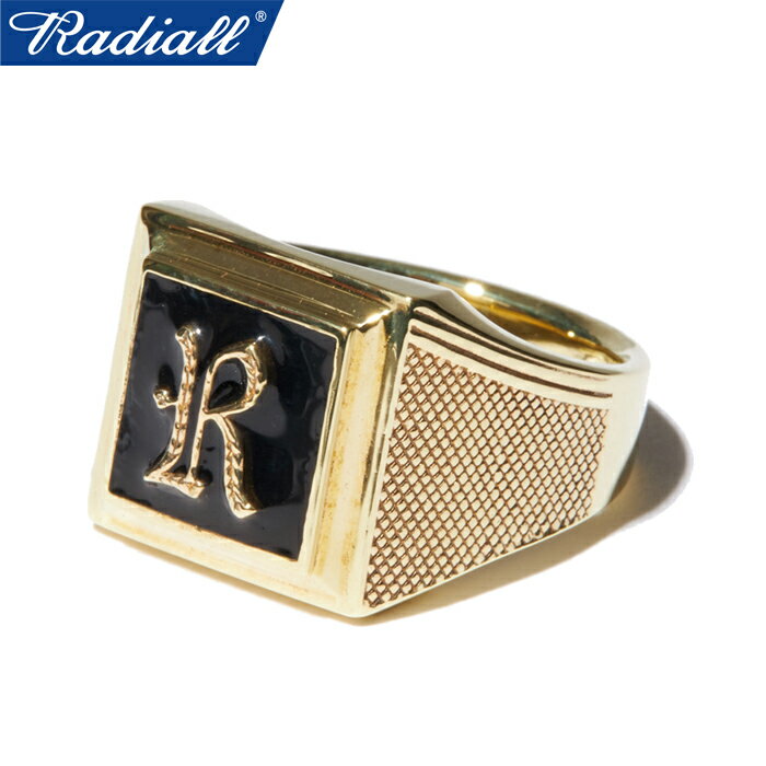 RADIALL ラディアル RAD-JWL022-02 SYMBOLIZE PINKY RING シンボライズ ピンキー リング カレッジ ロゴ 指輪 ジュエリー アクセサリー アメカジ ワーク ストリート 真鍮 BRASS ブラス 国内正規