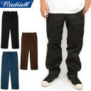 RADIALL ラディアル RAD-CNQ-PT003 CNQ FRISCO - STRAIGHT FIT PANTS コンキスタ フリスコ ストレート フィット パンツ ワーク T/Cツイル スラックス 厚手 定番 日本製 ボトムス アメカジ ストリート ローライダー メンズ レディース 3カラー 国内正規 2023AW