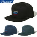 RADIALL ラディアル RAD-24SS-HAT001 REV BASEBALL CAP レブ ベース ボールキャップ フラットバイザー スナップバック TC/ツイル 日本製 帽子 ハット ワーク ストリート アメカジ ローライダー スケート メンズ レディース 3カラー 国内正規 2024SS