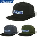 RADIALL ラディアル RAD-24SS-HAT003 WHEELS - TRUCKER CAP ホイール トラッカー キャップ ロゴ フラット バイザー スナップバック 日本製 帽子 ハット ストリート ワーク アメカジ ローライダー メンズ レディース 3カラー 国内正規 2024SS