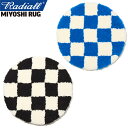 RADIALL × MIYOSHI RUG ラディアル × 三好ラグ RAD-25MS-JW001 Checker CHAIR RUG チェッカーチェアラグ マット インテリア 玄関 寝室 リビング マット 絨毯 三好敷物 ガレージ ストリート アメカジ ワーク 雑貨 メンズ レディース 国内正規 2025AW