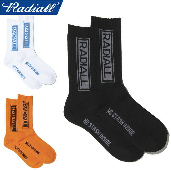 RADIALL ラディアル RAD-PAC059 WHEELS - 1PAC SOX LONG/DRALON ウィールズ 1パックソックス ロング/ドラロン ハイソックス アンダーウェア 下着 靴下 雑貨 抗菌 防臭 ストリート ワーク アメカジ スケート メンズ レディース 3カラー 国内正規 2024SS