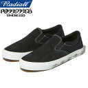 RADIALL × POSSESSED SHOE ラディアル × ポゼスト シューズ RAD-PSD008 POSSE - SLIP ON SNEAKER ポッセ スリップ オン スニーカー スリッポン SKATE GANG スケートギャング スケート ボード シューズ スケシュー スエード メンズ ブラック 国内正規