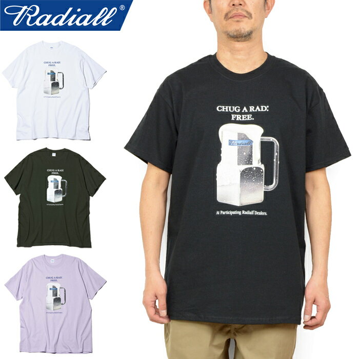 【SALE】RADIALL ラディアル RAD-22SS-TEE004 CRAGER CREW NECK T-SHIRT S/S クレーガー クルーネック Tシャツ ショートスリーブ 半袖 トップス 日本製 コットン ローライダー ストリート スケ…