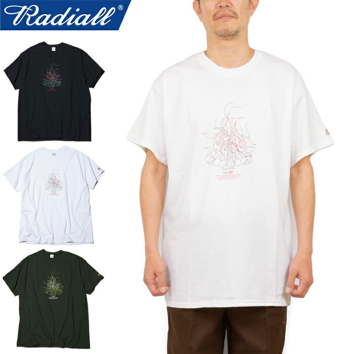 SALERADIALL ǥ RAD-22SS-TEE013 RAD FLAMES - CREW NECK T-SHIRT S/S...