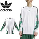 アディダス オリジナルス adidas Originals IS0221 JSW04 フレーム バイク シャツ FLAMES BIKE SHIRT メッシュ トレフォイル 三つ葉 ストリート メンズ レディース ユニセックス 長袖 ホワイト 国内正規 2024SS