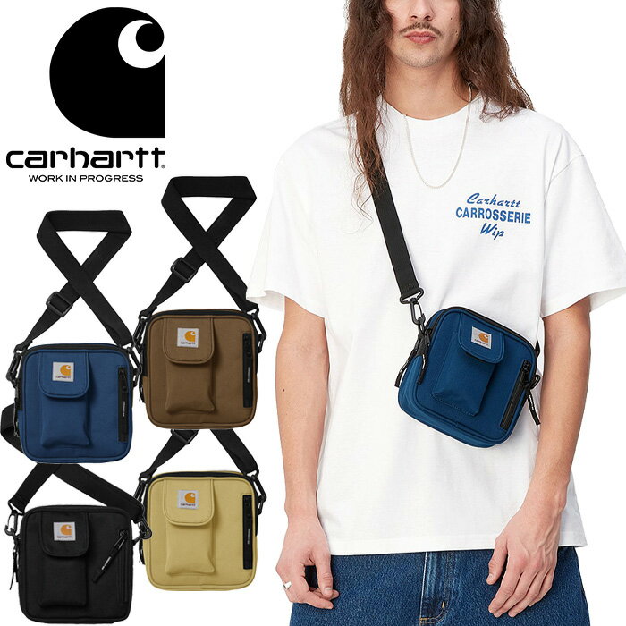 カーハートWIP Carhartt WIP I031470 エッセンシャルズバッグスモール ESSENTIALS BAG SMALL 1.7L ショルダーバッグ ポーチ スクエアロゴ ワーク イン プログレス メンズ レディース 撥水 耐久…