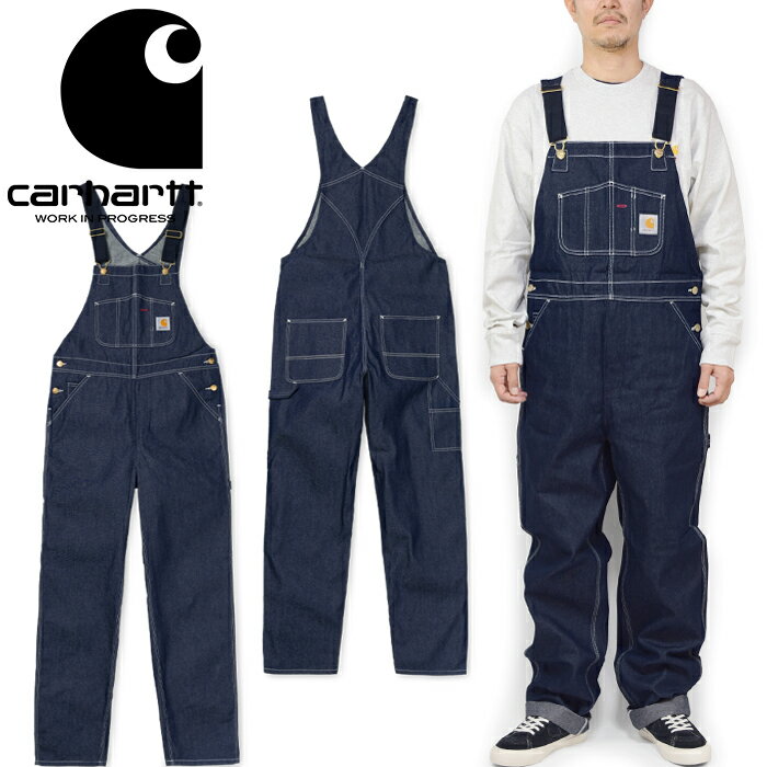 カーハートWIP Carhartt WIP I022946 ビブ オーバーオール BIB OVERALL デニム ツナギ パンツ オールインワン サロペット ボトムス ストリート ワーク イン プログレス メンズ レディース 0101 ブルーリジッド 国内正規