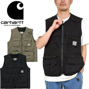 カーハート WIP Carhartt WIP I026023 エルムウッド ベスト ELMWOOD VEST フィッシング ジレ ジャケット ルーズフィット トップス アウトドア ストリート ワーク イン プログレス メンズ レディース 撥水 2カラー 国内正規 2022SS