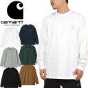 カーハート トップス メンズ カーハートWIP Carhartt WIP I026392 ロングスリーブ チェイス Tシャツ L/S CHASE T-SHIRT ロンT トップス カットソー ストリート ワーク イン プログレス メンズ レディース Cロゴ 刺繍 厚手 長袖 6カラー 国内正規