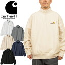 カーハートWIP Carhartt WIP I027014-22F ハーフジップ アメリカン スクリプト スウェットシャツ HALF ZIP AMERICAN SCRIPT SWEATSHIRT プルオーバー トップス ストリート ワーク イン プログレス メンズ レディース 厚手 保温 裏起毛 5カラー 国内正規 2022AW