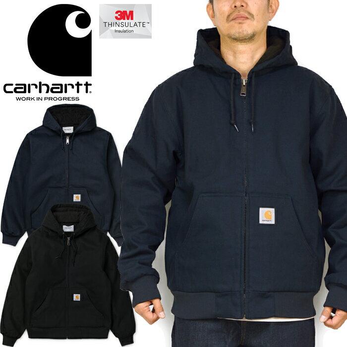 カーハートWIP Carhartt WIP I028426 アクティブ ジャケット ACTIVE JACKET オーガニックコットン ダック パーカー 3M シンサレート 裏キルティング フリース アウター ストリート ワーク イン プログレス メンズ レディース 2カラー 国内正規