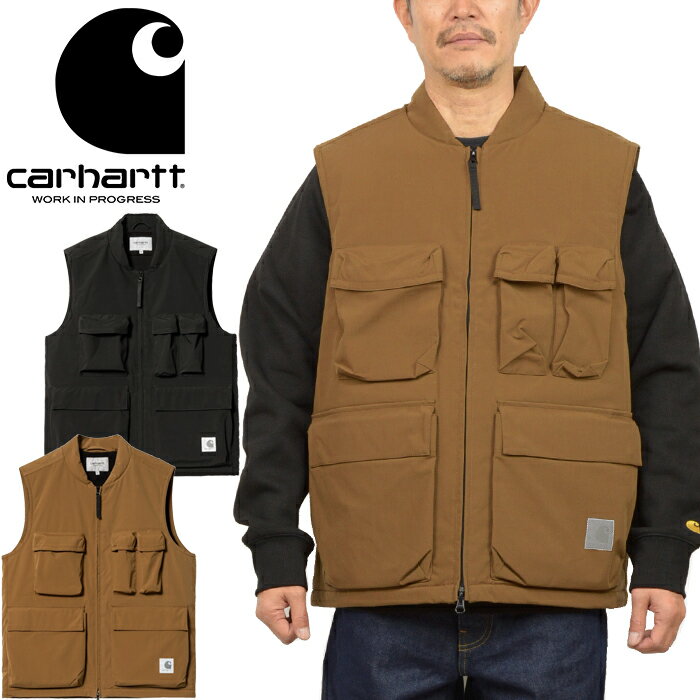 カーハートWIP Carhartt WIP I029453 キルダ ベスト KILDA VEST カーゴ フリース裏地 スクエアラベル ワーク イン プログレス アウトドア フィッシング メンズ レディース 撥水 保温 防寒 2カラー 国内正規 30%OFF セール