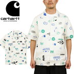 カーハートWIP Carhartt WIP I030042 ショートスリーブ モーターシティ シャツ S/S MOTOR CITY SHIRT モータースポーツ アウトドア キャンプ ワーク イン プログレス メンズ レディース 開襟 総柄 半袖 0PKXX ワックス 国内正規 40%OFF セール