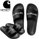 カーハートWIP Carhartt WIP I034615 スリッパーズ CARHARTT WIP SLIPPERS スライド サンダル シャワー スポーツ ワーク イン プログレス メンズ レディース ツッカケ 軽量 靴 0D2XX ブラック/ホワイト 国内正規 2025SS(4)