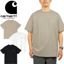 カーハート Tシャツ メンズ カーハートWIP Carhartt WIP I025778 スクリプト エンブロイダリー Tシャツ S/S SCRIPT EMBROIDERY T-SHIRT トップス カットソー ストリート ワーク イン プログレス メンズ レディース ロゴ刺繍 半袖 3カラー 国内正規