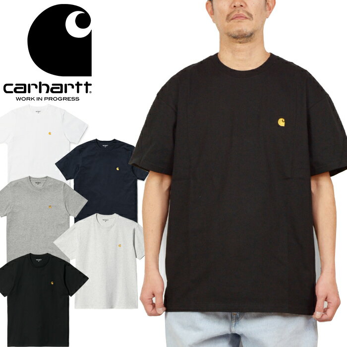 カーハート Tシャツ メンズ カーハートWIP Carhartt WIP I026391 ショートスリーブ チェイス Tシャツ S/S CHASE T-SHIRT Cロゴ 刺繍 トップス カットソー ストリート ワーク イン プログレス メンズ レディース 半袖 5カラー 国内正規