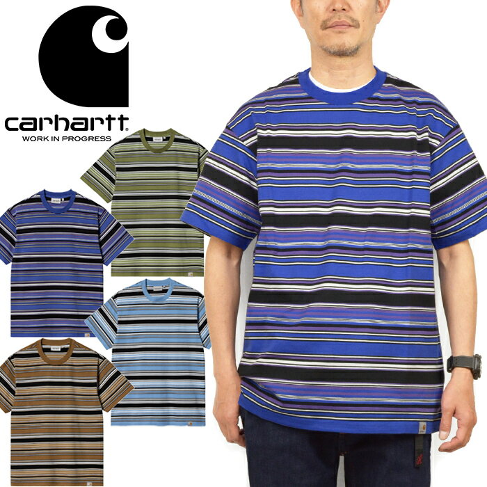 カーハート Tシャツ メンズ カーハートWIP Carhartt WIP I031603 ラファティー ボーダー Tシャツ S/S LAFFERTY T-SHIRT ルーズフィット トップス ストリート ワーク イン プログレス メンズ レディース 半袖 4カラー 国内正規