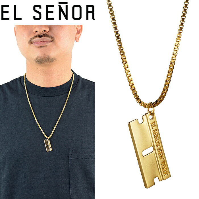 エルセニョール EL SENOR レイザー ブレード ペンダント RAZOR BLADE PENDANT NYC スペンサー・フジモト チャーム カミソリ ネックレス ジュエリー アクセサリー メンズ レディース GOLD ゴー…