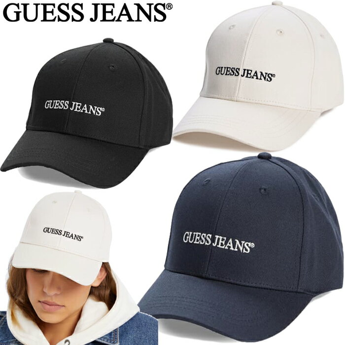 樂天商城 - ゲス ジーンズ GUESS JEANS M4BZ26WF8V1 3Dエンブロイドベースボールキャップ 3D Embro Baseball CAP オーガニック コットン カジュアル クラシック アメカジ メンズ レディース ユニセックス 帽子 3カラー 国内正規 2025SS