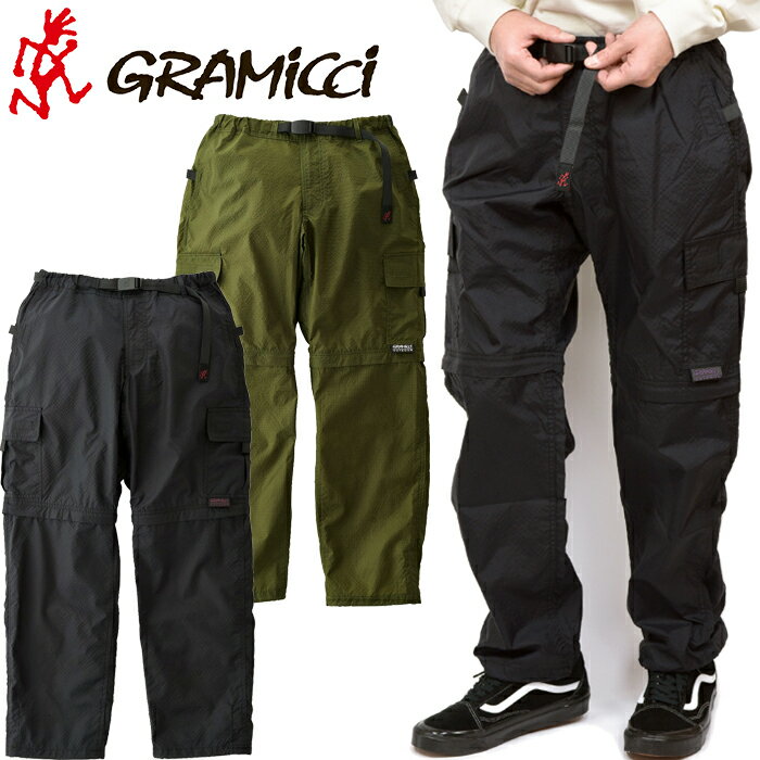 グラミチ GRAMICCI G2SM-P036 ユーティリティ ジップオフ カーゴ パンツ UTILITY ZIP-OFF CARGO コンバーチブル ショートパンツ リップストップ アメカジ アウトドア キャンプ メンズ レディース ボトムス 短パン 撥水 軽量 2カラー 国内正規 2022SS 20%OFF セール