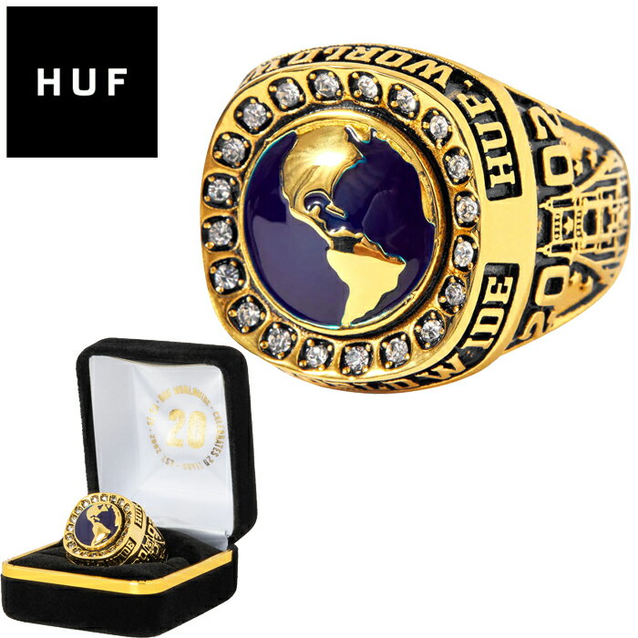 ハフ HUF AC00693 ワールドワイドリング WORLDWIDE RING 指輪 ジャムホームメイド アクセサリー ジュエリー スケボー ストリート メンズ レディース ブラス ゴールド 国内正規 40 OFF セール