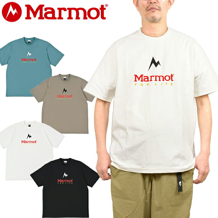 樂天商城 - マーモット Marmot MTSS25MST061 マーモットフォーライフ ティーシャツ Tシャツ Marmot For Life T-Shirts ドライタッチ カットソー トップス メンズ レディース UVカット 速乾 吸水 抗菌 消臭 半袖 4カラー 国内正規 2026SS ～20%OFF セール