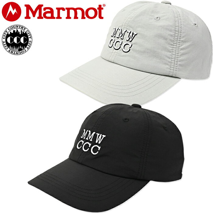 マーモット×シティーカントリーシティー Marmot×CITY COUNTRY CITY MTSS26MHG305CC フィールアップ キャップ MMWCCC Feel up Cap アウトドア ストリート タウンユース メンズ レディース ユニセックス 撥水 耐久 軽量 吸水 速乾 帽子 2カラー 国内正規 2026SS